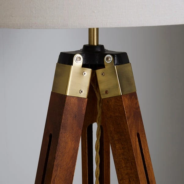 Dunelm Trio Tripod Natural Floor Lamp 5 Dunelm Trio Tripod Natural Floor Lamp - Image 3