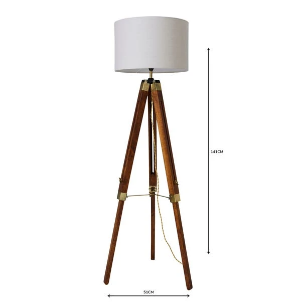 Dunelm Trio Tripod Natural Floor Lamp 7 Dunelm Trio Tripod Natural Floor Lamp - Image 5