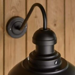 Vogue Lighting Vogue Preston Outdoor Wall Light Curved Matt Black -Lighting Heaven 30789761 alt03