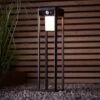 Vogue Lighting Vogue Clayton 40cm Outdoor Solar PIR Floor Light -Lighting Heaven 30789775