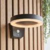 Vogue Lighting Vogue Idris Outdoor Solar PIR Wall Light -Lighting Heaven 30789779