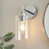 Dunelm Fryer Chrome Bathroom Wall Light 2 Dunelm Fryer Chrome Bathroom Wall Light -Lighting Heaven 30789841