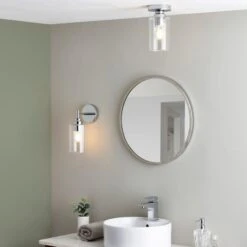 Dunelm Fryer Chrome Bathroom Wall Light -Lighting Heaven 30789841 alt04
