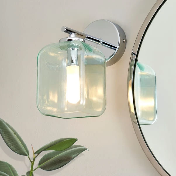 Dunelm Lucia Green Bathroom Wall Light 3 Dunelm Lucia Green Bathroom Wall Light
