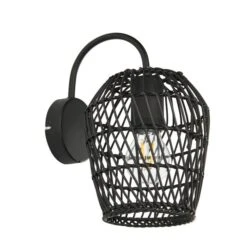 Dunelm Kirra Bathroom Faux Rattan Wall Light -Lighting Heaven 30789857 alt05