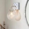 Dunelm Geometric Tile Bathroom Wall Light 2 Dunelm Geometric Tile Bathroom Wall Light -Lighting Heaven 30789859