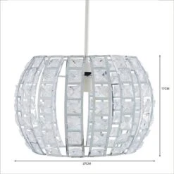 Dunelm West End Chrome Easy Fit Pendant -Lighting Heaven 30792360 alt04