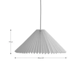 The Edited Life Pahal Origami 45cm Tapered Pendant White -Lighting Heaven 30796637 alt04