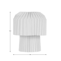 The Edited Life Origami Paper Table Lamp 38cm Mushroom -Lighting Heaven 30796654 alt04
