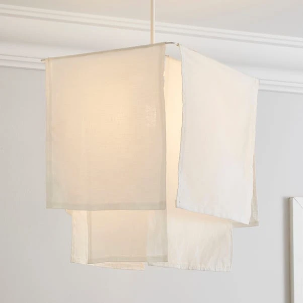 Dunelm Paksha Square Shade 30cm 3 Dunelm Paksha Square Shade 30cm