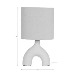 Dunelm Noah Arc Table Lamp 35cm 11 Dunelm Noah Arc Table Lamp 35cm -Lighting Heaven 30796665 alt04