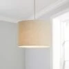 Dunelm Luna 28cm Drum Shade Natural 1 Dunelm Luna 28cm Drum Shade Natural -Lighting Heaven 30796678