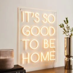 Dunelm Good To Be Home Neon Sign
