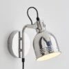 Dunelm Issac Chrome Effect Plug In Wall Light -Lighting Heaven 30798622