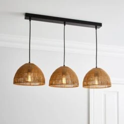 Dunelm Artisan Avery Natural 3 Light Diner Ceiling Fitting
