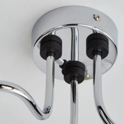 Dunelm Tanner 3 Light Semi Flush Ceiling Fitting -Lighting Heaven 30798650 alt03