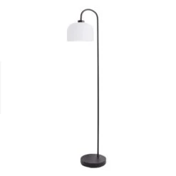 Dunelm Palazzo Black Frosted Floor Lamp -Lighting Heaven 30798676 alt04