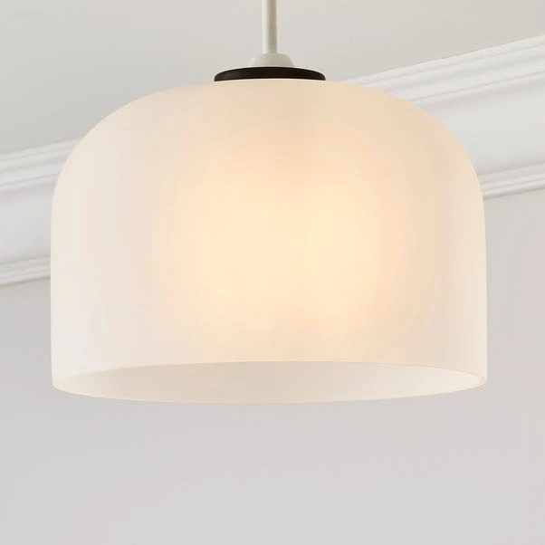 Dunelm Palazzo Easy Fit Frosted Pendant Light 3 Dunelm Palazzo Easy Fit Frosted Pendant Light