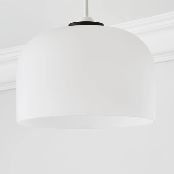 Dunelm Palazzo Easy Fit Frosted Pendant Light 4 Dunelm Palazzo Easy Fit Frosted Pendant Light - Image 2
