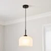 Dunelm Palazzo Frosted Ceiling Pendant 1 Dunelm Palazzo Frosted Ceiling Pendant -Lighting Heaven 30798681