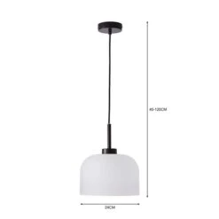Dunelm Palazzo Frosted Ceiling Pendant -Lighting Heaven 30798681 alt04