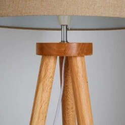 Dunelm Jandia Wooden Tripod Natural Floor Lamp 9 Dunelm Jandia Wooden Tripod Natural Floor Lamp -Lighting Heaven 30801900 alt02