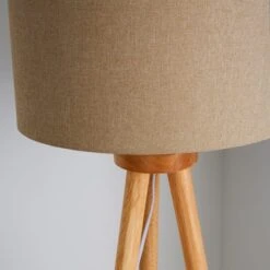 Dunelm Jandia Wooden Tripod Natural Floor Lamp 10 Dunelm Jandia Wooden Tripod Natural Floor Lamp -Lighting Heaven 30801900 alt03