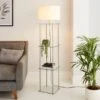 Dunelm Wendell Glass Shelved Floor Lamp 2 Dunelm Wendell Glass Shelved Floor Lamp -Lighting Heaven 30802429