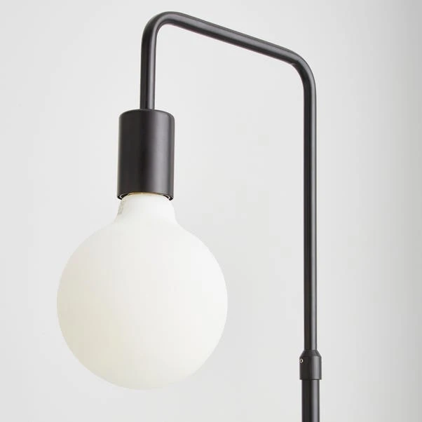 Dunelm Aubrey Exposed Bulb Floor Lamp With Table Black And Faux Marble 5 Dunelm Aubrey Exposed Bulb Floor Lamp With Table Black And Faux Marble - Image 3