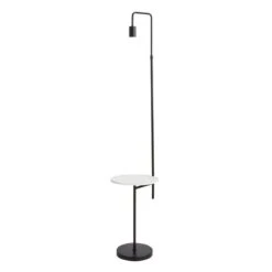Dunelm Aubrey Exposed Bulb Floor Lamp With Table Black And Faux Marble 10 Dunelm Aubrey Exposed Bulb Floor Lamp With Table Black And Faux Marble -Lighting Heaven 30802434 alt04