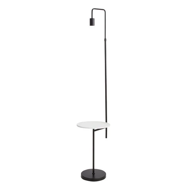 Dunelm Aubrey Exposed Bulb Floor Lamp With Table Black And Faux Marble 6 Dunelm Aubrey Exposed Bulb Floor Lamp With Table Black And Faux Marble - Image 4