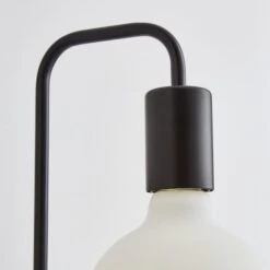 Dunelm Aubrey Exposed Bulb Shelf Wall Light Black And Faux Marble -Lighting Heaven 30802437 alt03