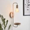 Dunelm Aubrey Exposed Bulb Shelf Wall Light -Lighting Heaven 30802438