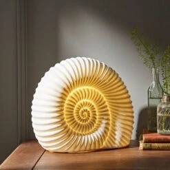 Natural History Museum Porcelain Ammonite Lamp