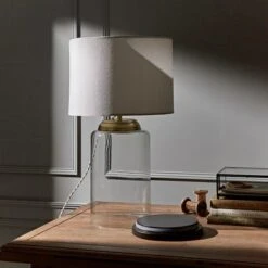 Natural History Museum Table Lamp Clear And Brass 9 Natural History Museum Table Lamp Clear And Brass -Lighting Heaven 30803334 alt02