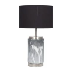 Pacific Lifestyle Carrara Grey Small Table Lamp -Lighting Heaven 30803548 alt02