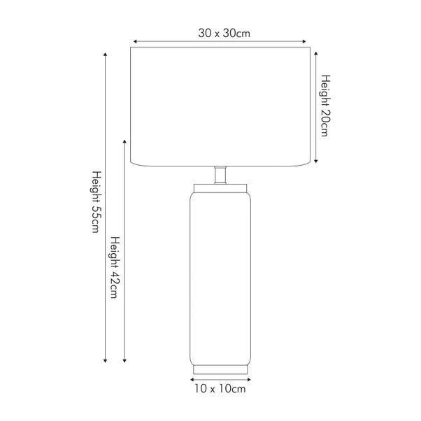 Pacific Lifestyle Carrara Grey Tall Table Lamp 7 Pacific Lifestyle Carrara Grey Tall Table Lamp - Image 5