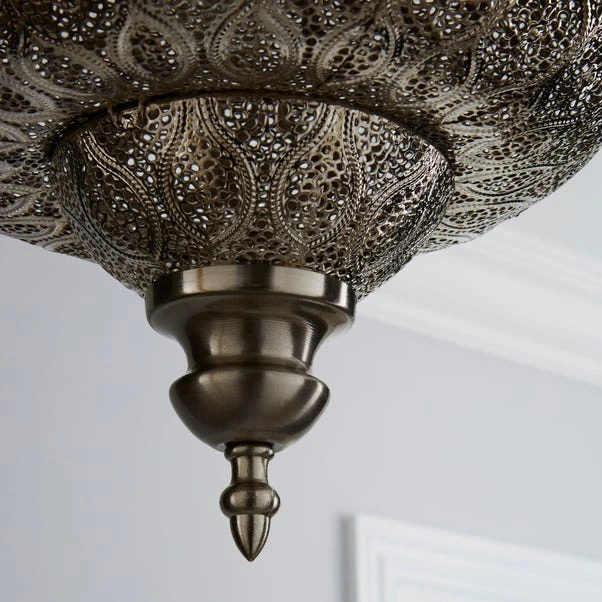 Dunelm Lucena Fretwork Silver Easy Fit Pendant 5 Dunelm Lucena Fretwork Silver Easy Fit Pendant - Image 3