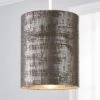 Dunelm Romano 18cm Cylinder Silver Lamp Shade -Lighting Heaven 30808834