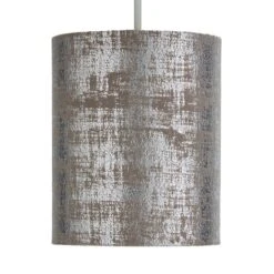 Dunelm Romano 18cm Cylinder Silver Lamp Shade -Lighting Heaven 30808834 alt04