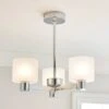 Dunelm Erin Frosted 3 Light Ceiling Fitting 2 Dunelm Erin Frosted 3 Light Ceiling Fitting -Lighting Heaven 30818153
