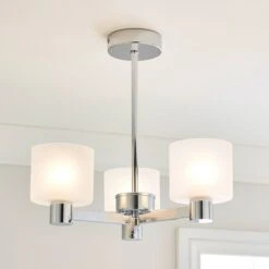 Dunelm Erin Frosted 3 Light Ceiling Fitting
