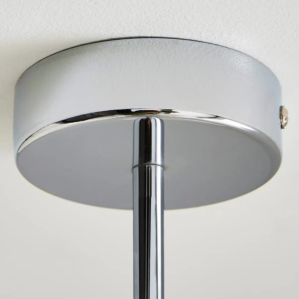Dunelm Erin Frosted 3 Light Ceiling Fitting 5 Dunelm Erin Frosted 3 Light Ceiling Fitting - Image 3