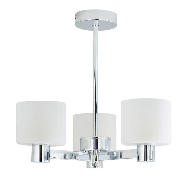 Dunelm Erin Frosted 3 Light Ceiling Fitting 7 Dunelm Erin Frosted 3 Light Ceiling Fitting - Image 5