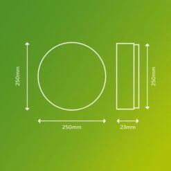 Philips Superslim Integrated LED Outdoor Ceiling Light, Warm White -Lighting Heaven 30838295 alt02