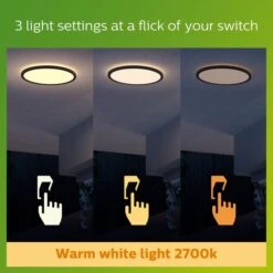 Philips Superslim Integrated LED Outdoor Ceiling Light, Warm White -Lighting Heaven 30838295 alt04