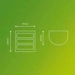 Philips Python Integrated LED Outdoor Wall Light, Warm White 10 Philips Python Integrated LED Outdoor Wall Light, Warm White -Lighting Heaven 30838312 alt02