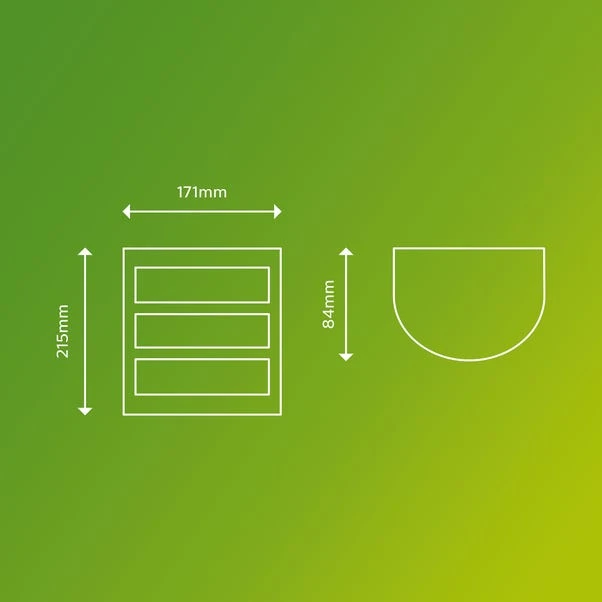 Philips Python Integrated LED Outdoor Wall Light, Warm White 5 Philips Python Integrated LED Outdoor Wall Light, Warm White - Image 3