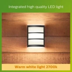 Philips Python Integrated LED Outdoor Wall Light, Warm White 12 Philips Python Integrated LED Outdoor Wall Light, Warm White -Lighting Heaven 30838312 alt04