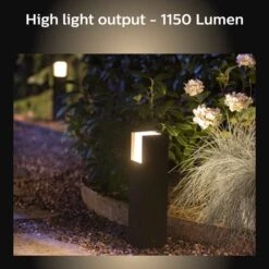 Philips HUE Fuzo Smart Integrated LED Outdoor Pedestal Light -Lighting Heaven 30838347 alt02
